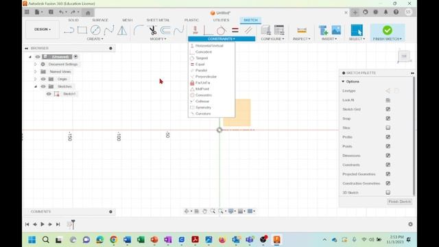 Lesson 5: 2D Sketch Constraints смотреть онлайн