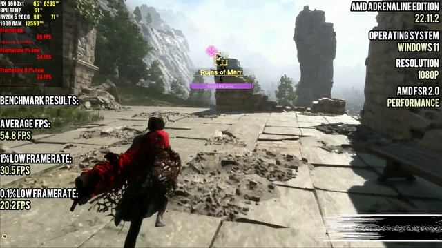 Forspoken | AMD FSR 2.0 Performance Mode | RX 6600XT | Ryzen 5 2600 | 16GB RAM | DEMO смотреть онлайн