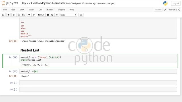 Lists | 6 Minute Tutorial | 10MinsaDay Series | Getting Started with Python смотреть онлайн