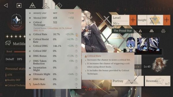 Reverse: 1999 · Разбираемся в статах и Резонансе!