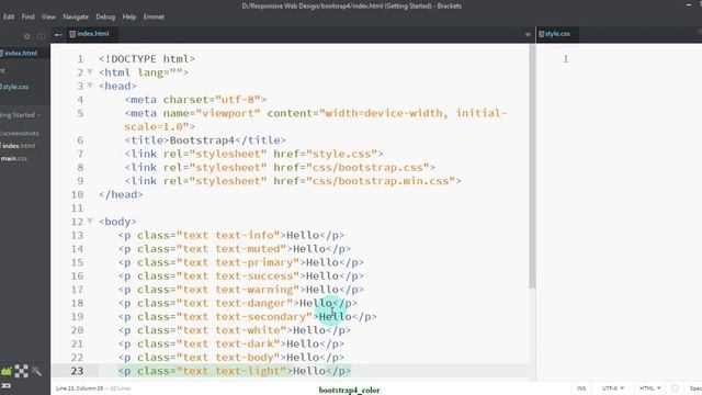 Class-31: Bootstrap4 colors & background смотреть онлайн