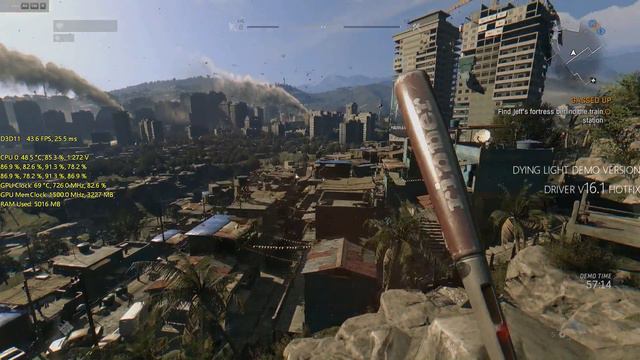 Dying Light 1080p AMD R9 390 FX 8350 Driver Version 16.1 Hotfix смотреть онлайн