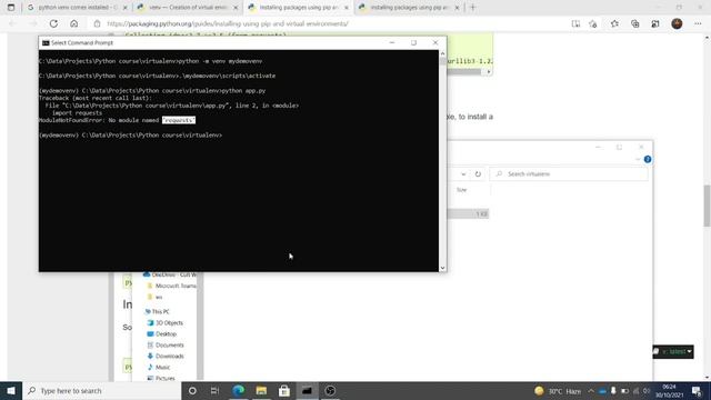 Python for Windows: Setting up a Virtual Environment смотреть онлайн