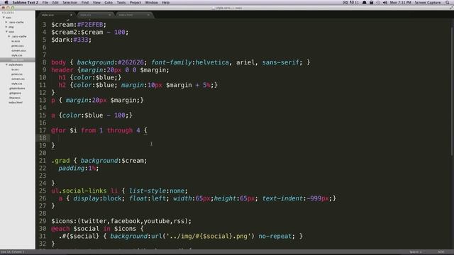 Sass Tutorials #15 - For Loops смотреть онлайн