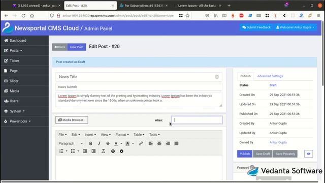 How to Upload/Post News Content in Newsportal or News Website смотреть онлайн