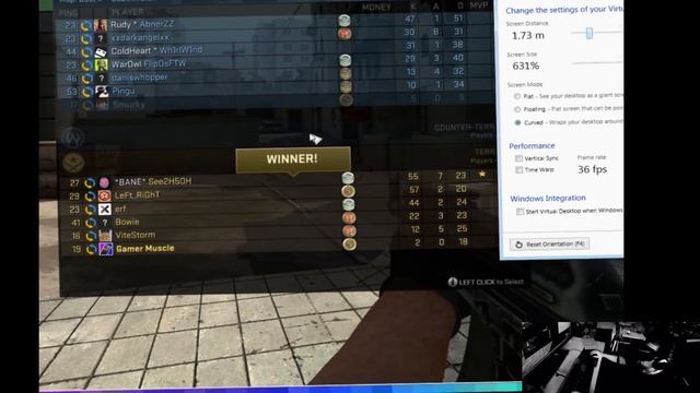 VIRTUAL DESKTOP WITH COUNTERSTRIKE GO -GamerMuscle Virtual Reality смотреть онлайн