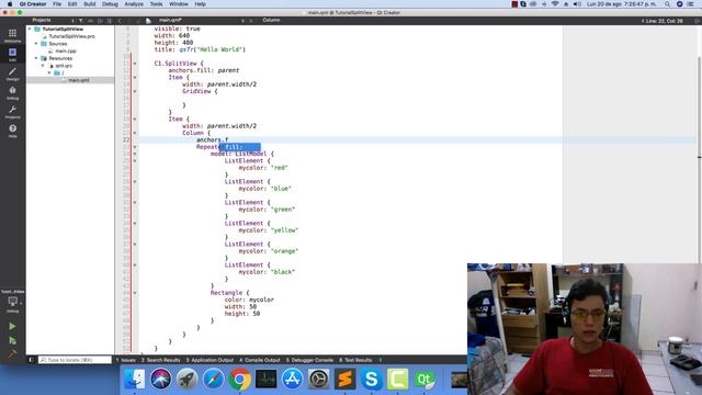 Tutorial Qt Creator - QML - SplitView смотреть онлайн