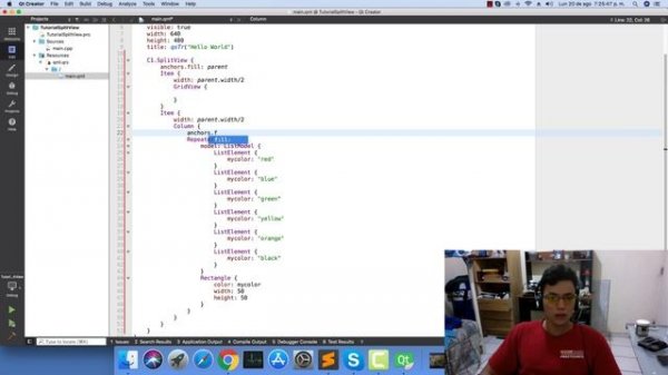 Tutorial Qt Creator - QML - SplitView