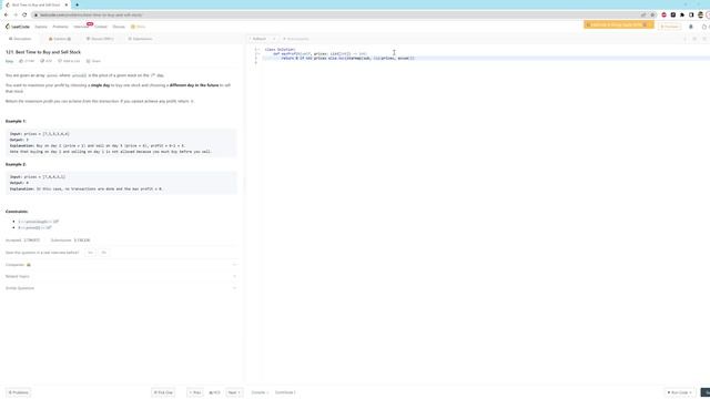 121. Best Time to Buy and Sell Stock - Python - One Line смотреть онлайн