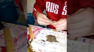 Заряжаю патроны 32 калибра дробью.