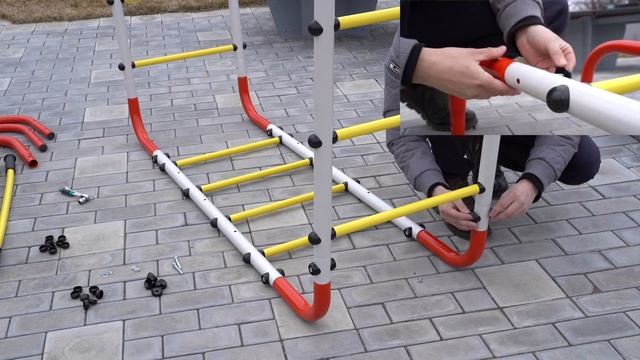 Уличный спортивный комплекс для дачи ROMANA Веселая лужайка - 2. Сборка смотреть онлайн