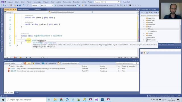 Projeto ASP.Net/Visual Studio usando Entity MySql no padrão MVC (Cadastro de Jogadores de Futebol) смотреть онлайн