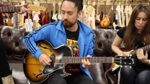 Mary Spender with Samuraiguitarist, Angela Petrilli and Adam Neely at Norman's Rare Guitars