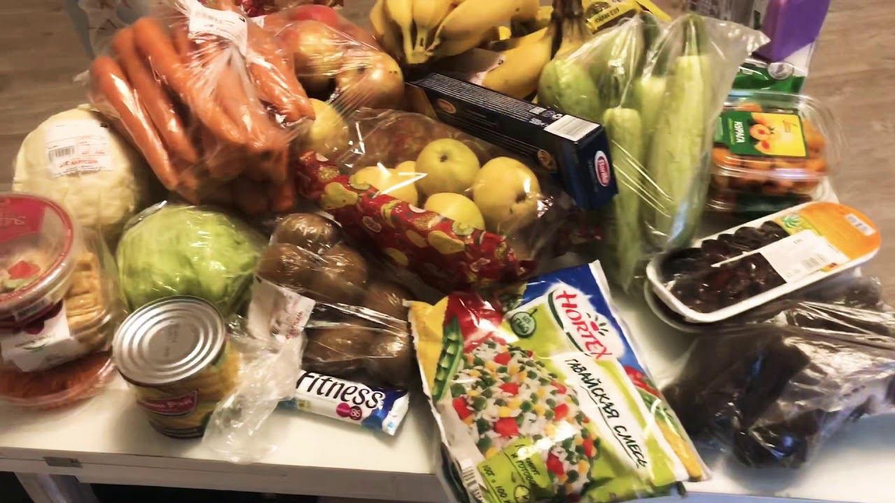 Покупки еды. Овощи-фрукты. смотреть онлайн