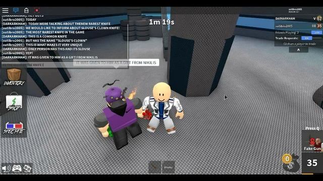 SLOUSE'S CLOWN KNIFE IN ROBLOX MM2! NEW RAREST KNIFE IN GAME! смотреть онлайн