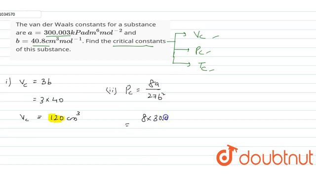 The van der Waals constants for a substance are `a=300.003 kPa dm^(6)mol^(-2)` смотреть онлайн