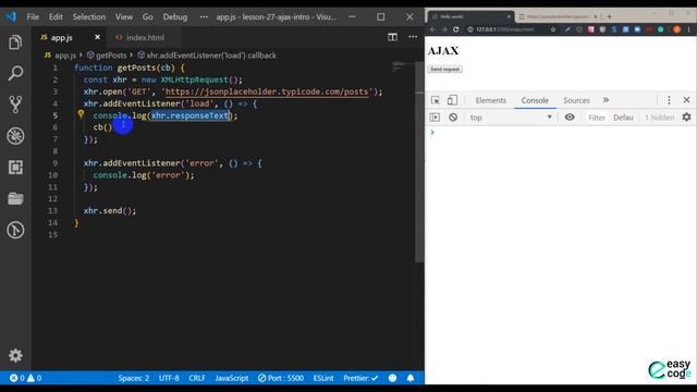 Основы JavaScript #27 Введение в AJAX смотреть онлайн