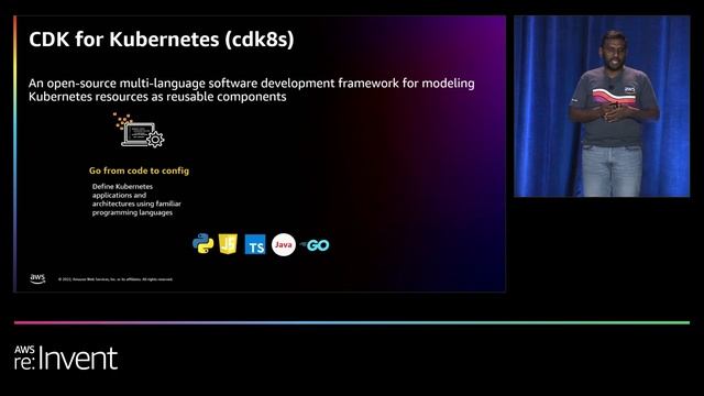 AWS re:Invent 2022 - Simplifying your infrastructure with Go, CDK, and cdk8s (BOA327) смотреть онлайн