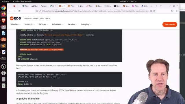Scaling Postgres Episode 241 PG 15.1, PG 10 Retrospective, Reducing Replication Lag, Listen & Notif