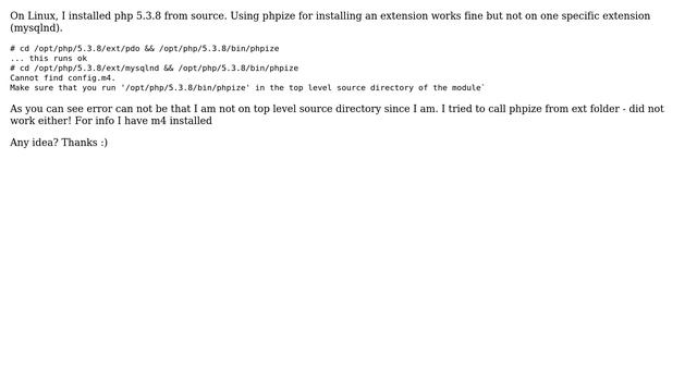 phpize: m4 error just in one extension (2 Solutions!!) смотреть онлайн
