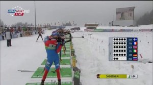 Биатлон. Кубок мира. Хохфильцен. Мужская эстафета. Молодой Шипулин