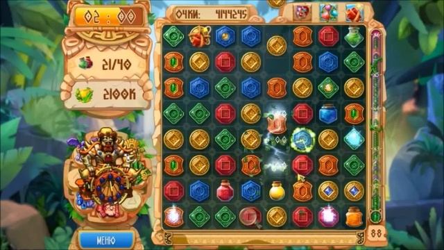 Игра Сокровища Монтесумы 5, супер, набираем на уровне 8000000 очков опыта смотреть онлайн