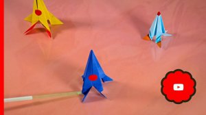 Оригами ракета | Origami rocket easy  #цветочкам