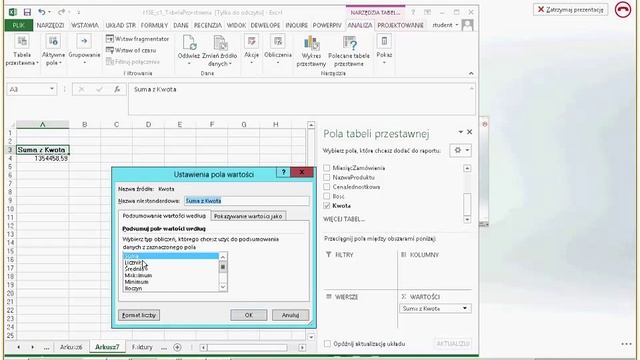 Gr. V Wykorzystanie programu Excel do zadań analitycznych lekcja 15 - 27.06.14r смотреть онлайн