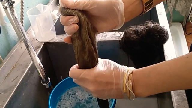 Осторожно с сединой!Тонировка накладки! смотреть онлайн