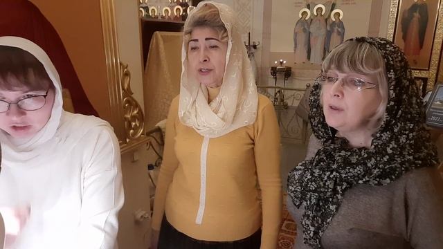 Тропари на "Бог Господь...". Регент Ирина Филатова, певчии Мария Урюпина и Елена Казусева. смотреть онлайн