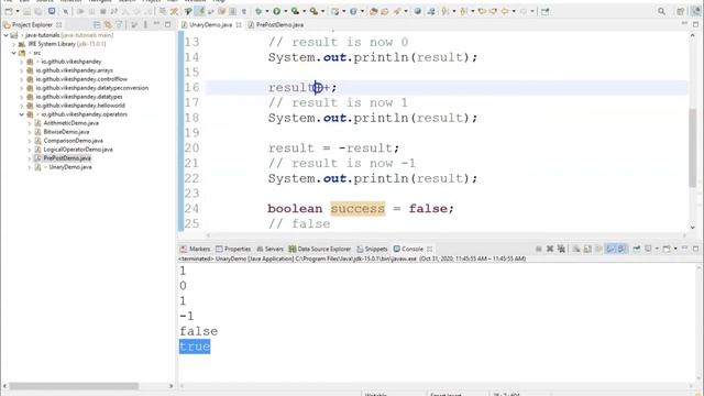 Java Tutorial For Beginners | Unary Operators In Java | Java Operators Explained | SimpliCode смотреть онлайн