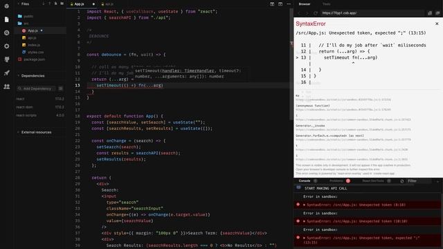 ReactJs. Debounced Search - մաս #6 смотреть онлайн