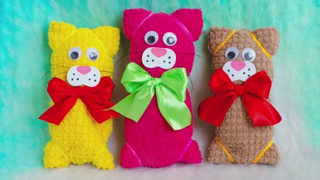 КОТ из ПОЛОТЕНЦА своими руками смотреть онлайн