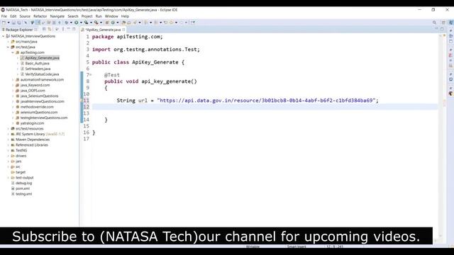 Rest API Automation # 5 | Handle API key authentication in Rest Assured Tests | NATASA Tech смотреть онлайн