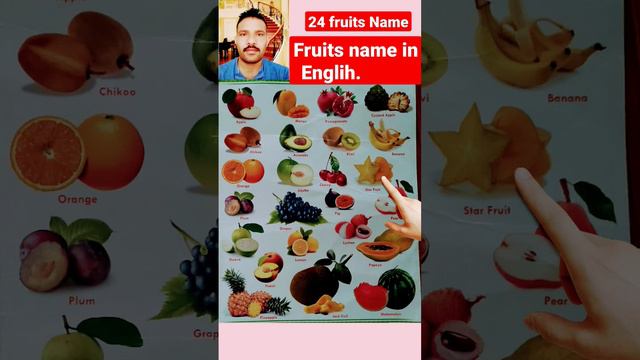 Fruits name in english 24 !! 24 falon ke name english me смотреть онлайн