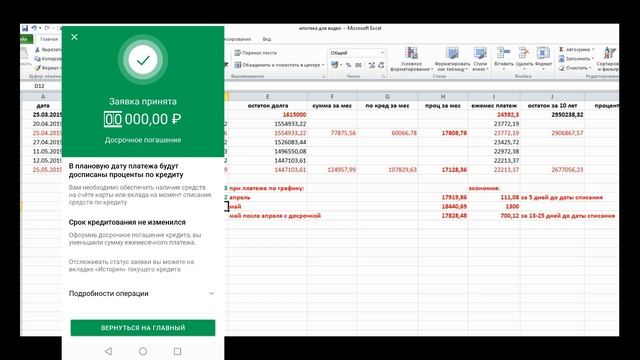 Ипотека: выгоднее гасить досрочно до даты списания.Как рассчитать сумму досрочного платежа. Сбербан смотреть онлайн