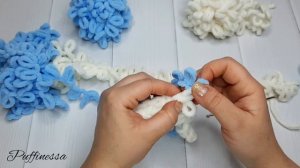 Чехол для чашки из остатков пряжи Alize Puffy Fine