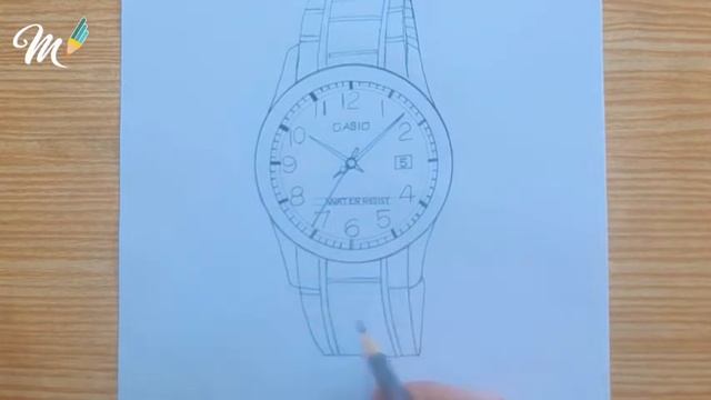 how to draw wristwatch || wristwatch drawing easy || watch drawing || hand watch drawing смотреть онлайн