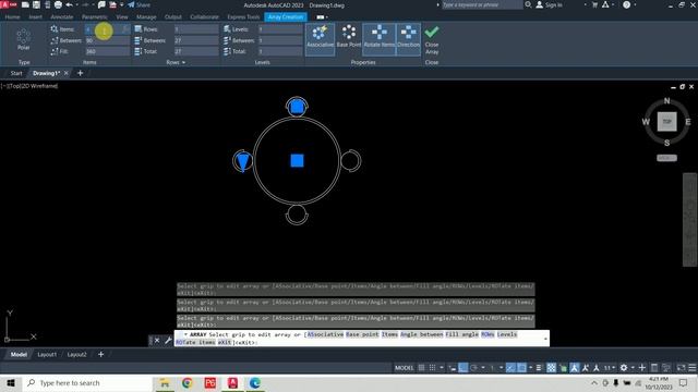 How to use Array Command in AutoCAD 2023 | Rectangular Array, Polar Array and Path Array in AutoCAD смотреть онлайн