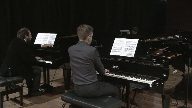 Wagner Rheingold "Einzug der Götter in Walhall" for piano 8 hands смотреть онлайн