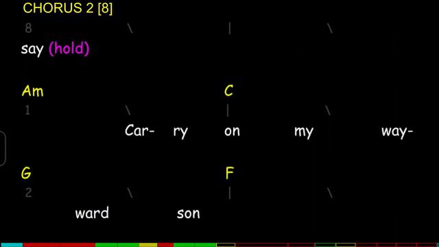 Carry On Wayward Son, Chords, Lyrics and Timing смотреть онлайн
