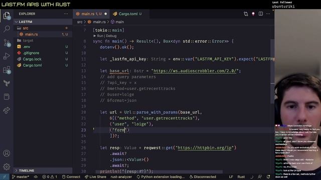 Rust crates: dotenv, reqwest, url, serde, serde-json (Twitch live stream 2023-02-08) смотреть онлайн