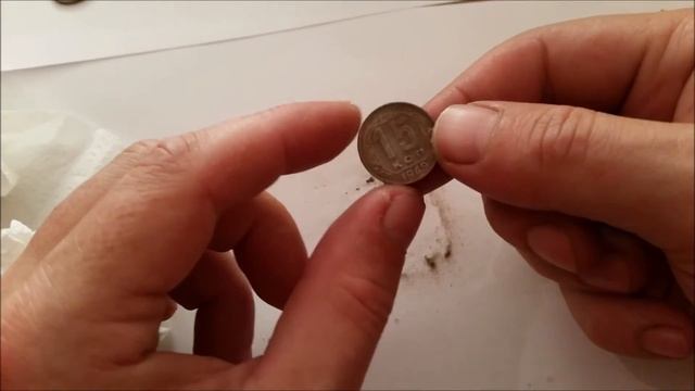 Быстрый способ чистки монет Никелевый сплав смотреть онлайн