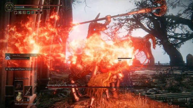 LORETTA, KNIGHT OF THE HALIGTREE BOSS FIGHT, Sword of Night and Flame Showcase [ELDEN RING 60FPS] смотреть онлайн