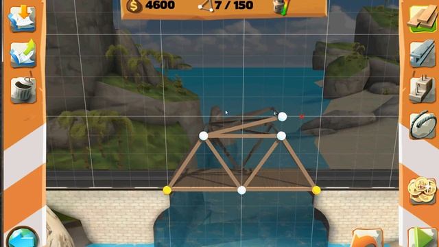 Bridge Constructor Playground прохождение, 2 уровень смотреть онлайн