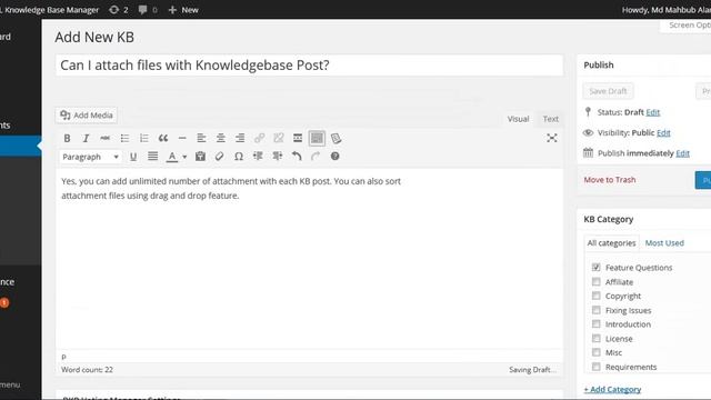 Attach Files to KB Post | BWL Knowledge Base Manager | WordPress Plugin | CodeCanYon смотреть онлайн