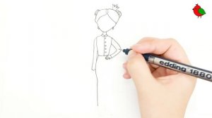 Как нарисовать Дарью из мультика Царевны / Рисунки и раскраски малышам / Мультик раскраска