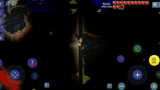 Terraria for the worthy прохождение 🌳#8 Многа кристалав жызни мини акула смотреть онлайн