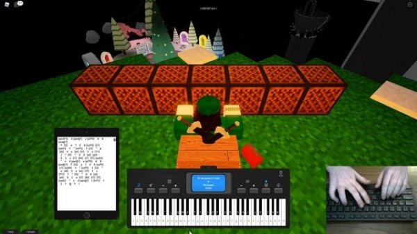 C418 - Dry Hands | Roblox Virtual Piano Visualizations 2 (Minecraft Music)