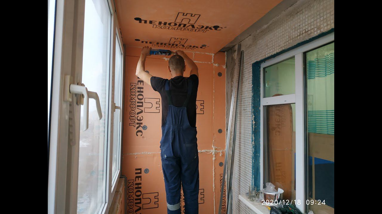 Утепление Стен Лоджий Пеноплексом внутри ! смотреть онлайн